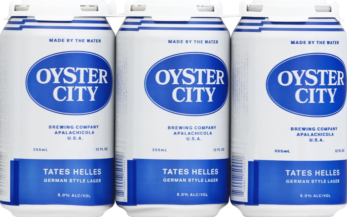 slide 4 of 6, Oyster City Tate's Lager 6Pk Can, 12 oz