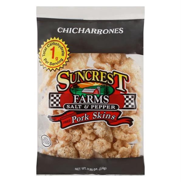 slide 1 of 1, Suncrest Salt And Pepper Pork Skins, 2.5 oz