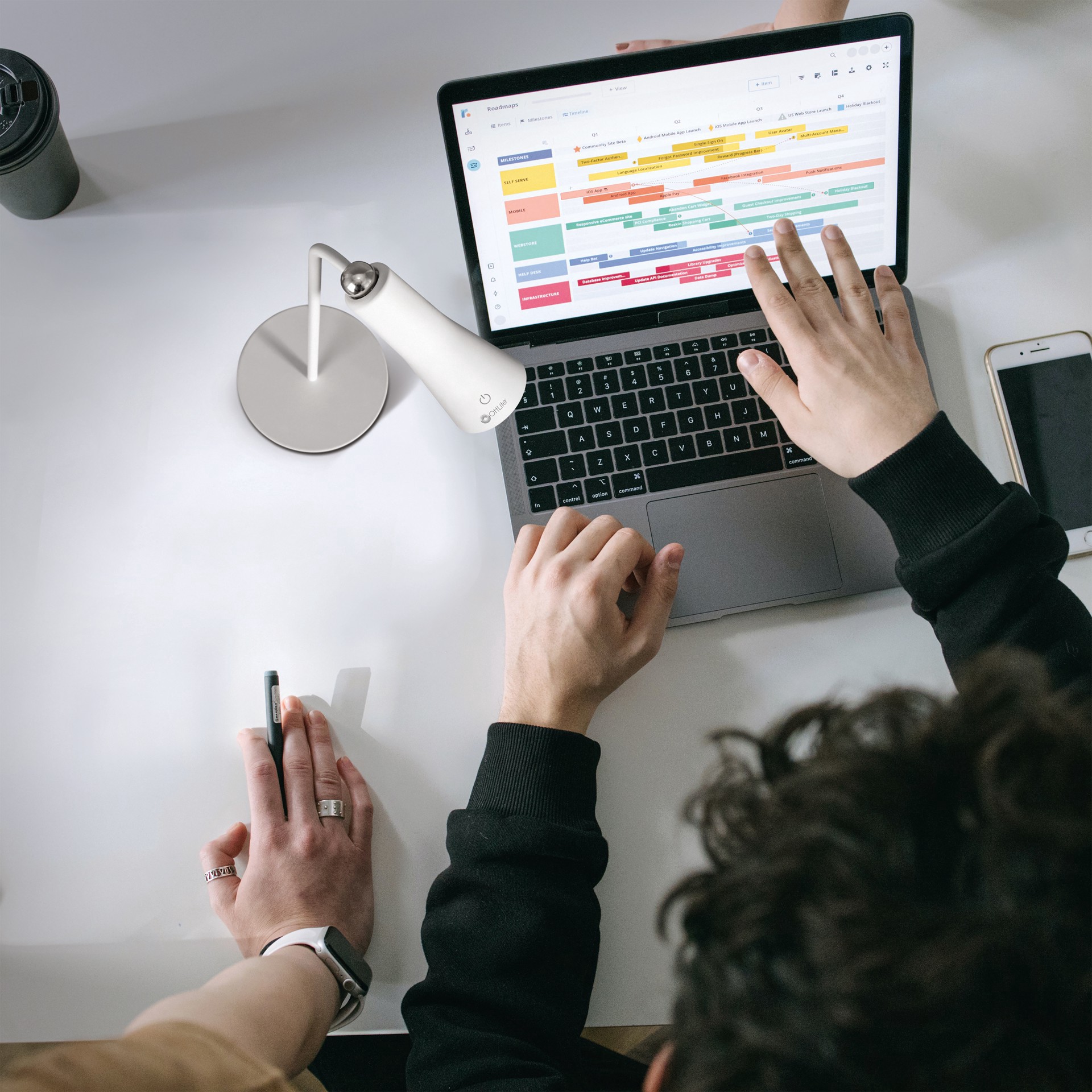 slide 3 of 12, Ott Lite Ottlite Switch 3-In-1 Rechargeable Task Lamp, 14.5 in