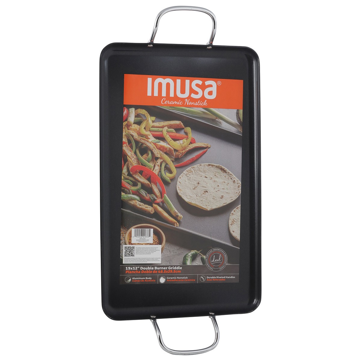 slide 3 of 4, IMUSA Ceramic Nonstick Double Burner Griddle 1 ea, 1 ct