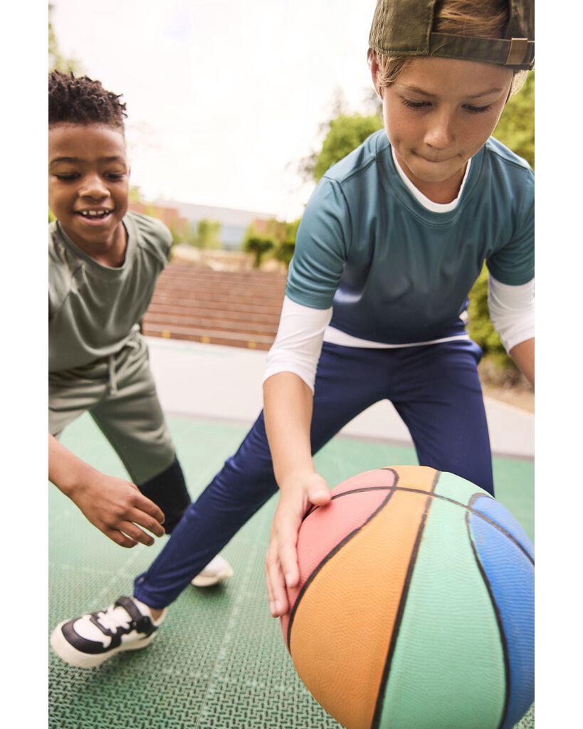 slide 3 of 5, Oshkosh Kid Tricot French Terry Drawstring Pants Blue 4, 1 ct