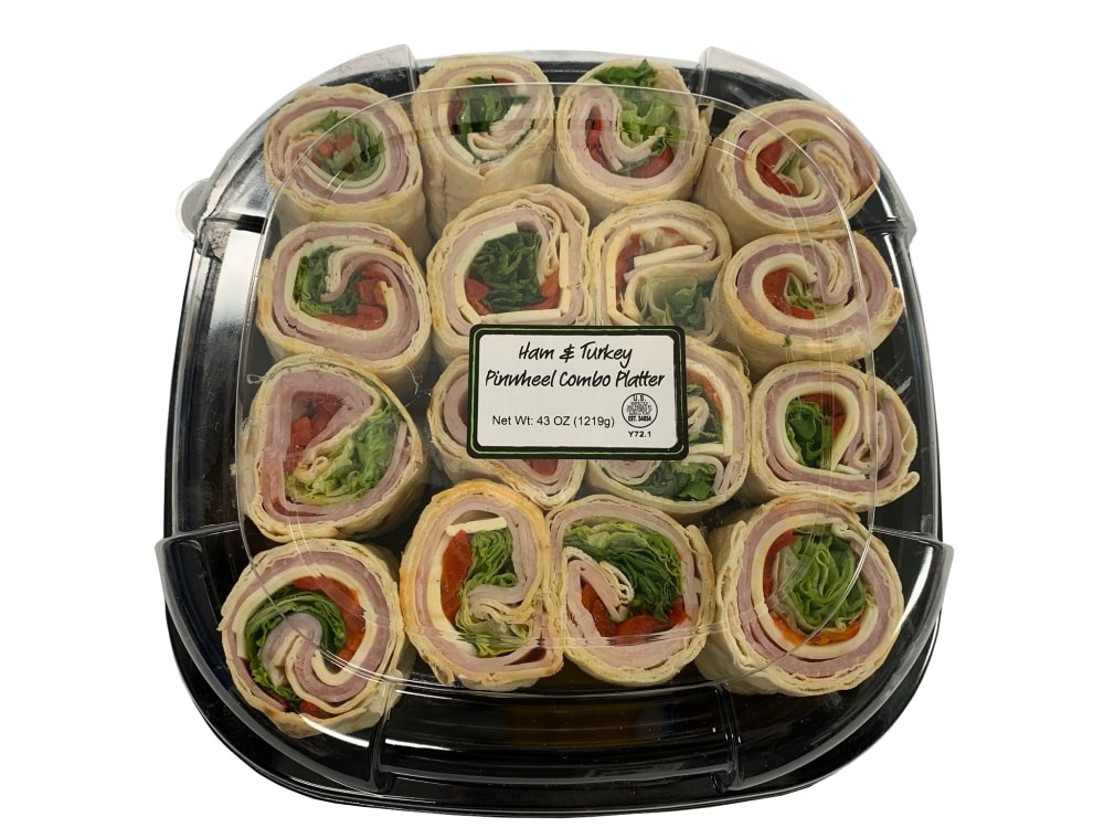 slide 1 of 1, Taylor Farms Ham & Turkey Pinwheel Combo Platter, 43 oz