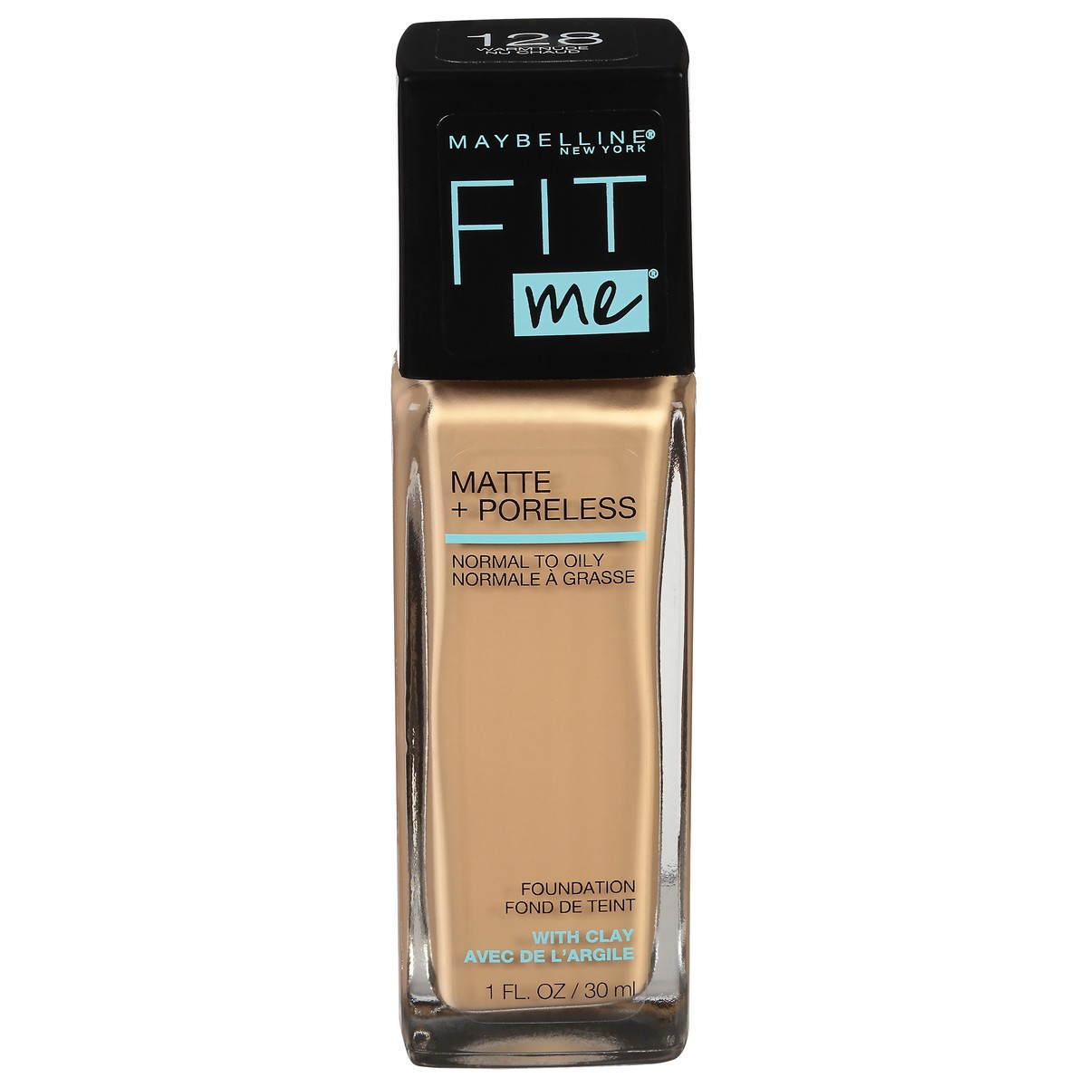 slide 1 of 1, Maybelline Fit Me Matte + Poreless Oil Free Liquid Foundation - 1 fl oz - 128 Warm Nude - 1 fl oz, 1 fl oz