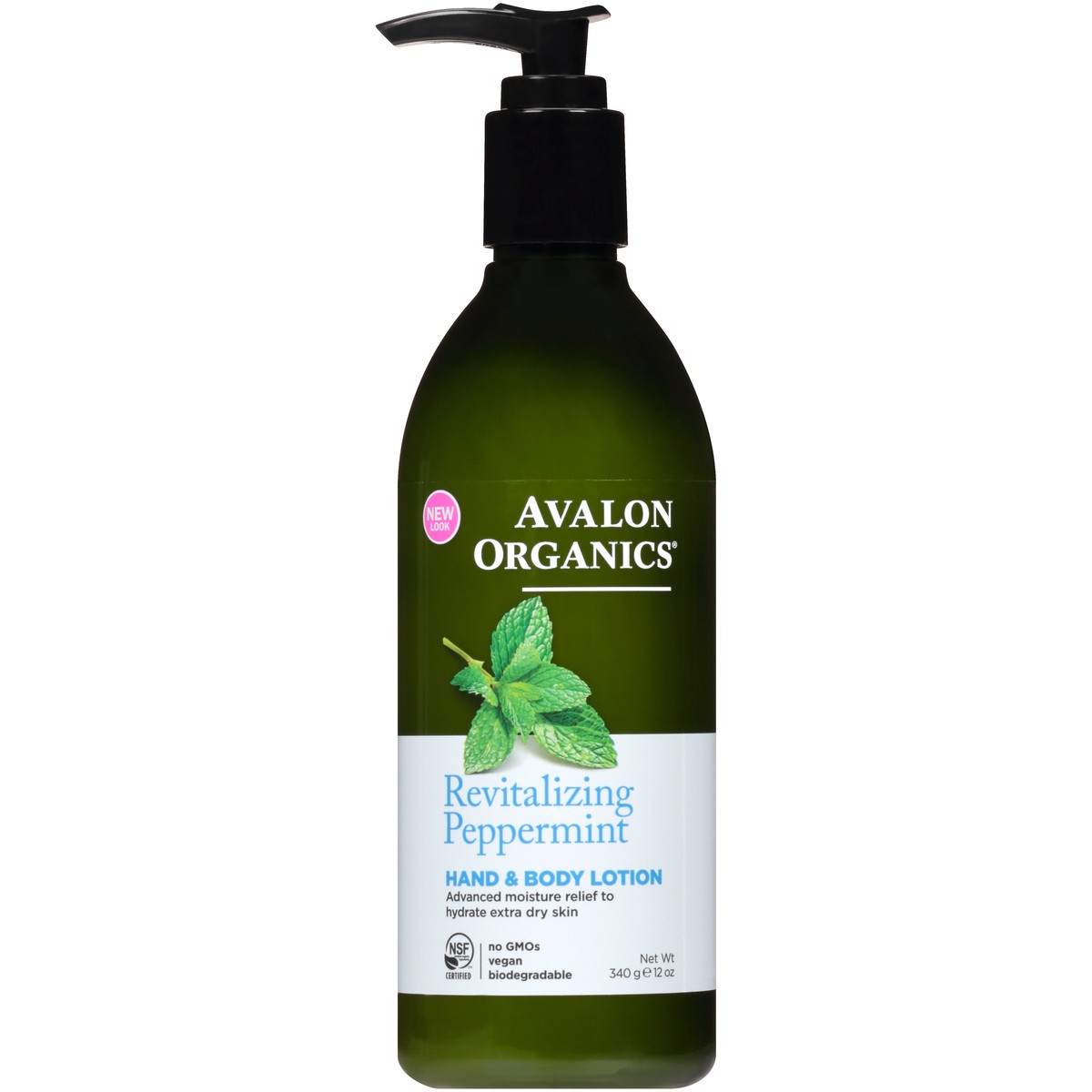 slide 1 of 10, Avalon Organics Revitalizing Peppermint Hand & Body Lotion, 12 oz