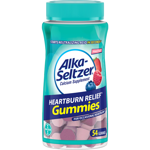 slide 1 of 1, Alka-Seltzer Heartburn Relief Gummies, 54 ct