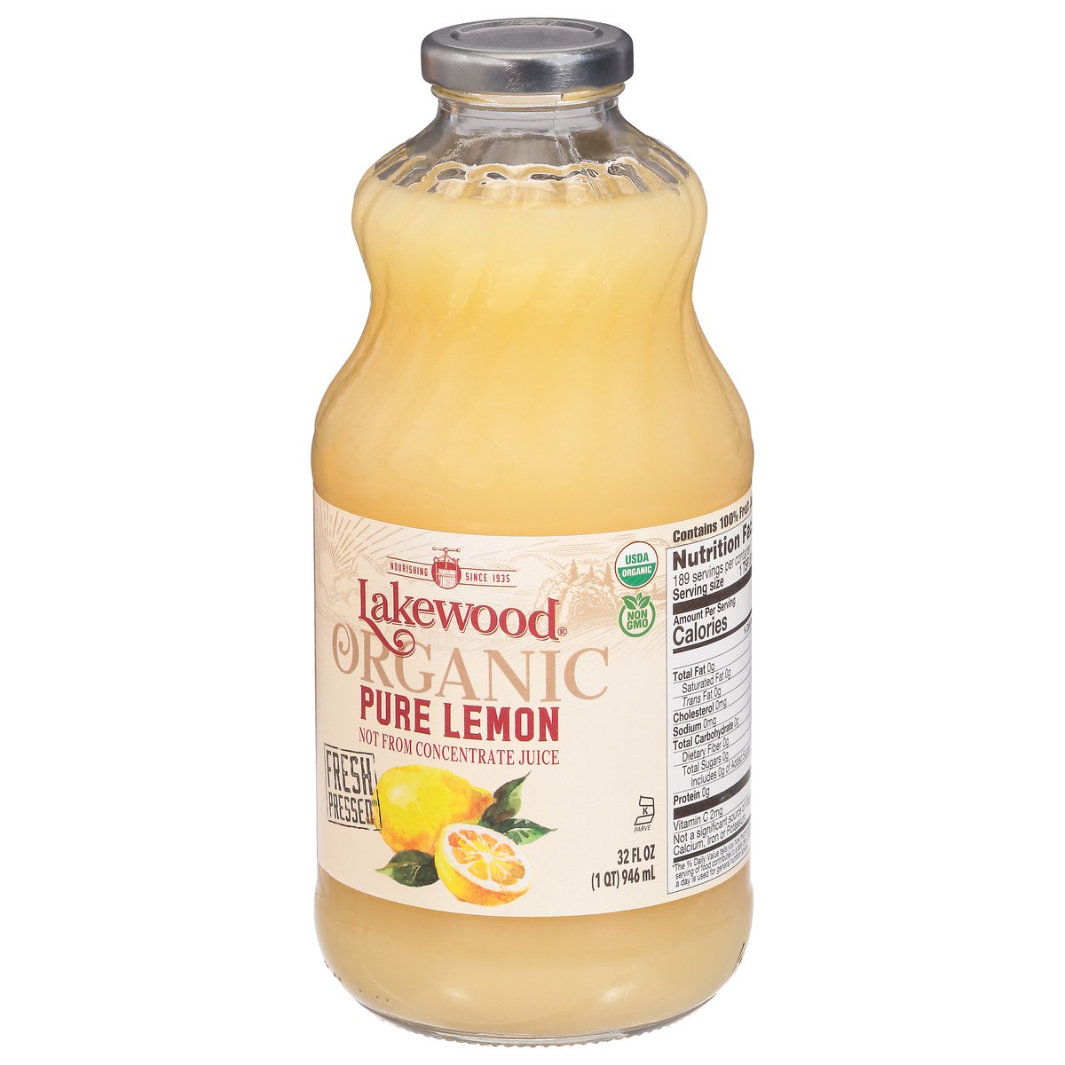 slide 6 of 13, Lakewood Organic Pure Lemon 32 fl oz, 32 fl oz