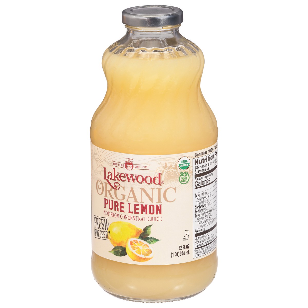 slide 12 of 13, Lakewood Organic Pure Lemon - 32 fl oz, 32 fl oz