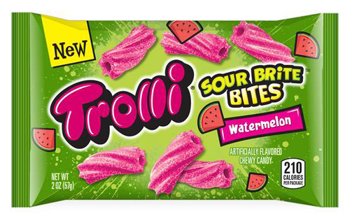 slide 1 of 1, Trolli Sour Watermelon Bites, 2 oz