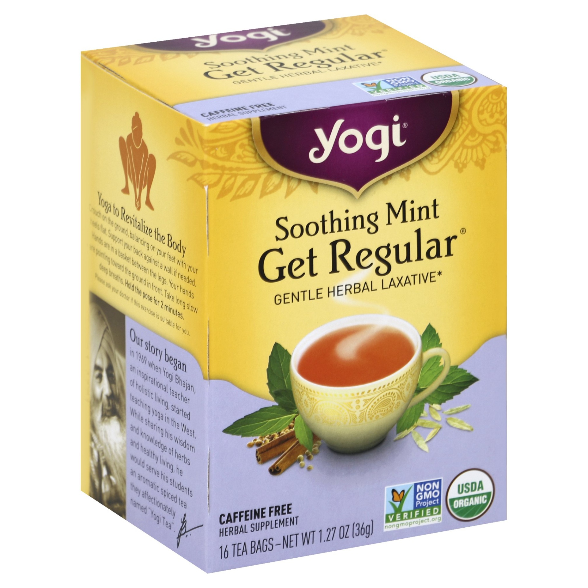 slide 1 of 4, Yogi Get Regular Mint Tea, 16 ct; 1.12 oz