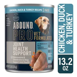 Abound Chicken Duck & Turkey Joint Health Recipe Wet Dog Food Can