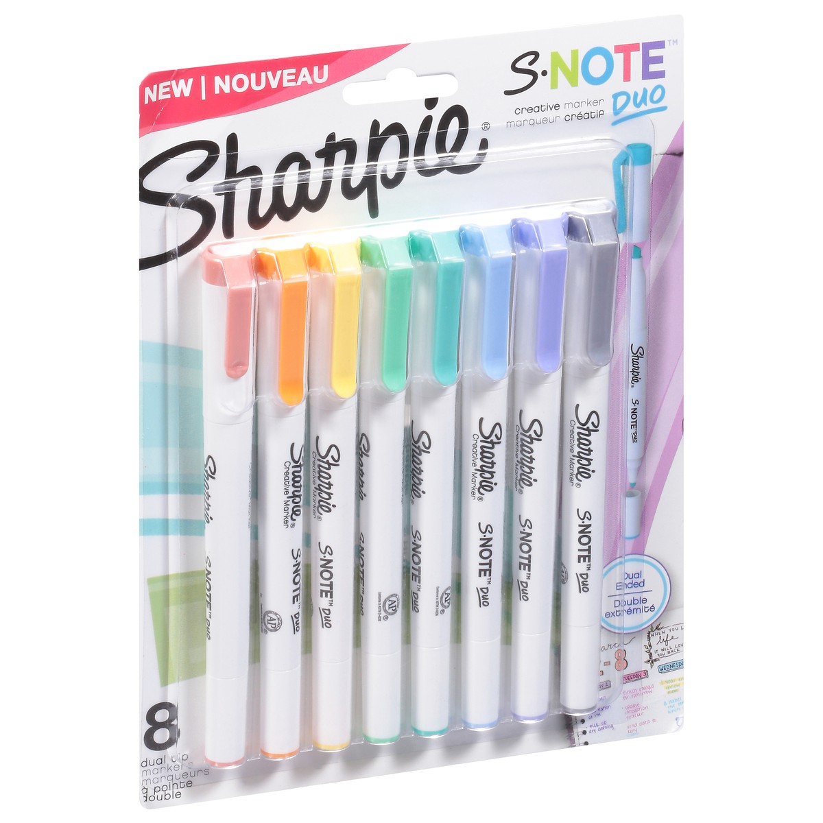 slide 9 of 9, Sharpie S-Note Dual Ended Creative Markers 8 ea, 8 ct