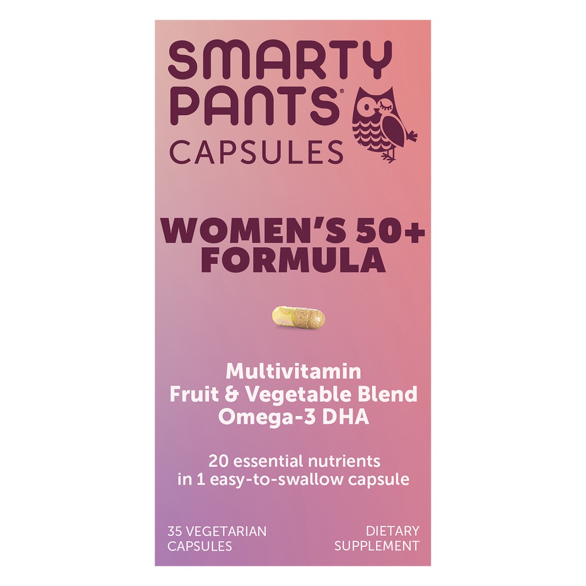 slide 1 of 5, SmartyPants Women's 50+ Multi Capsule, 35 ct., 1 ct