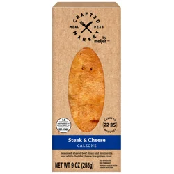 Crafted Market by Meijer Steak and Cheese Calzone, 9 oz.