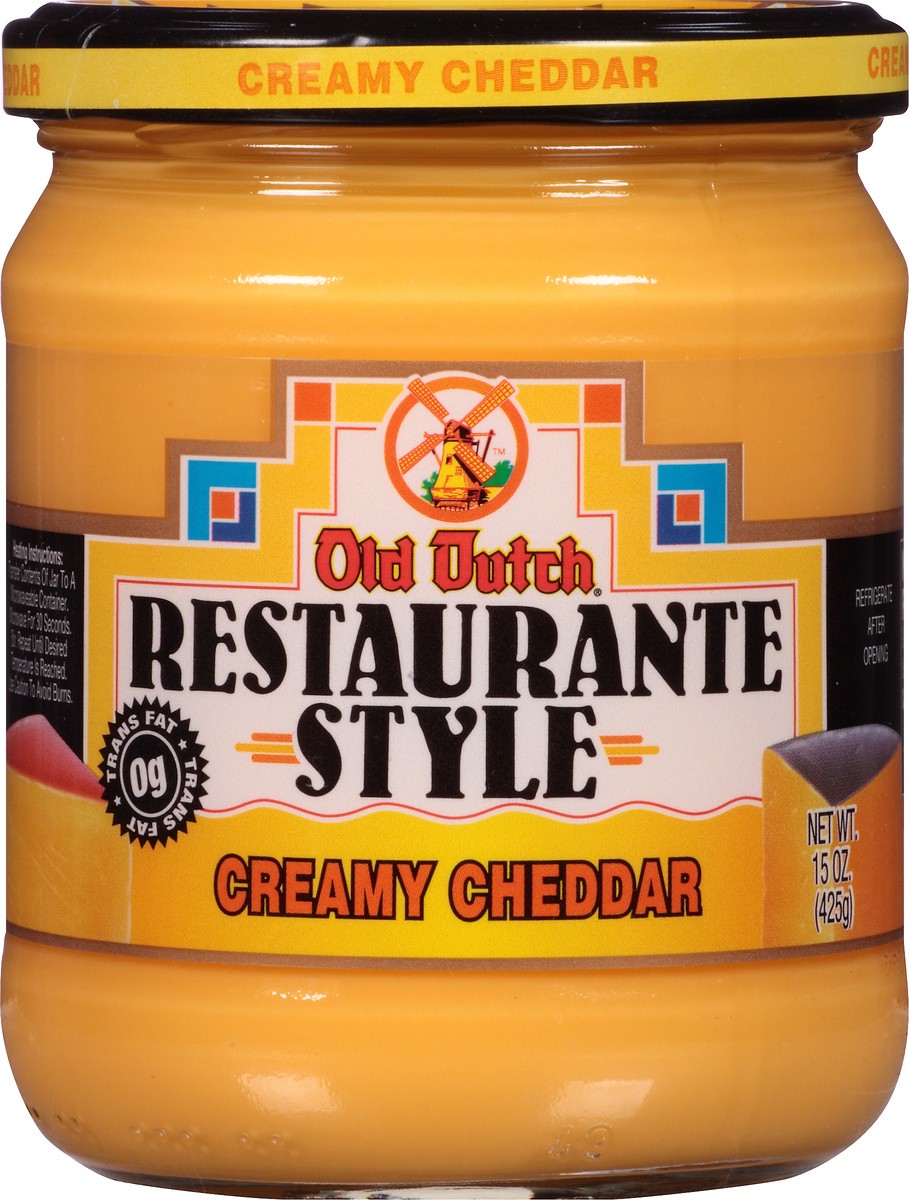 slide 1 of 6, Old Dutch Creamy Cheddar Restaurante Style Dip, 15 oz