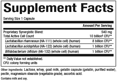 slide 2 of 2, Natural Factors Capsules Double Strength Acidophilus & Bifidus 180 ea, 154 g