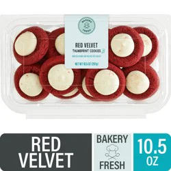 Bakery Fresh Red Velvet Thumbprint Cookies