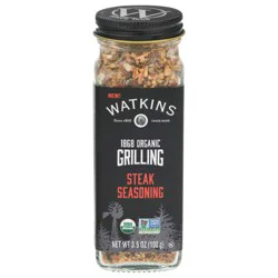 Watkins Seasoning, Steak, Organic, Grilling - 3.5 oz