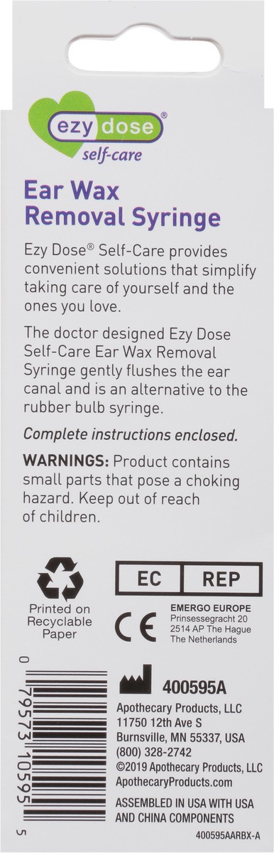 slide 2 of 9, EZY Dose Self-Care Gentle Ear Wax Removal Syringe Ear Cleanser 1 ea, 1 ct