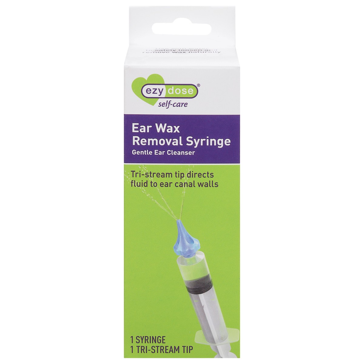 slide 1 of 9, EZY Dose Self-Care Gentle Ear Wax Removal Syringe Ear Cleanser 1 ea, 1 ct