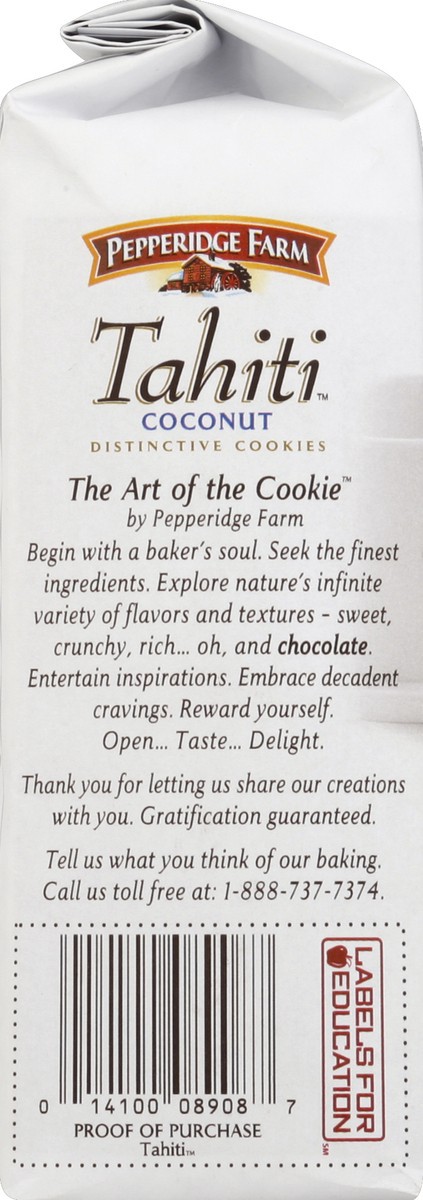 slide 3 of 5, Pepperidge Farm Tahiti Coconut Cookies, 6.4 oz