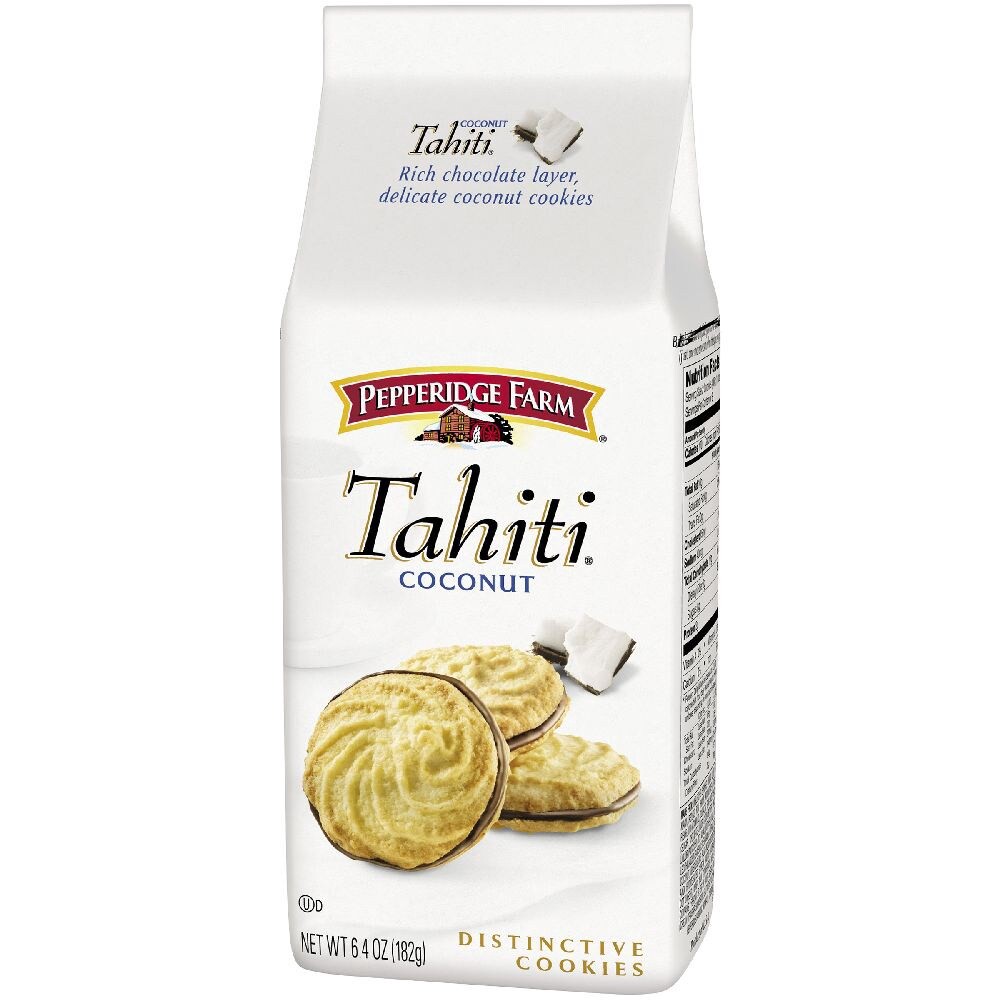 slide 1 of 5, Pepperidge Farm Tahiti Coconut Cookies, 6.4 oz