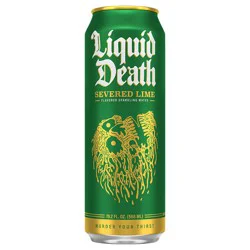 Liquid Death, Severed Lime, Lime-Flavored Sparkling Water