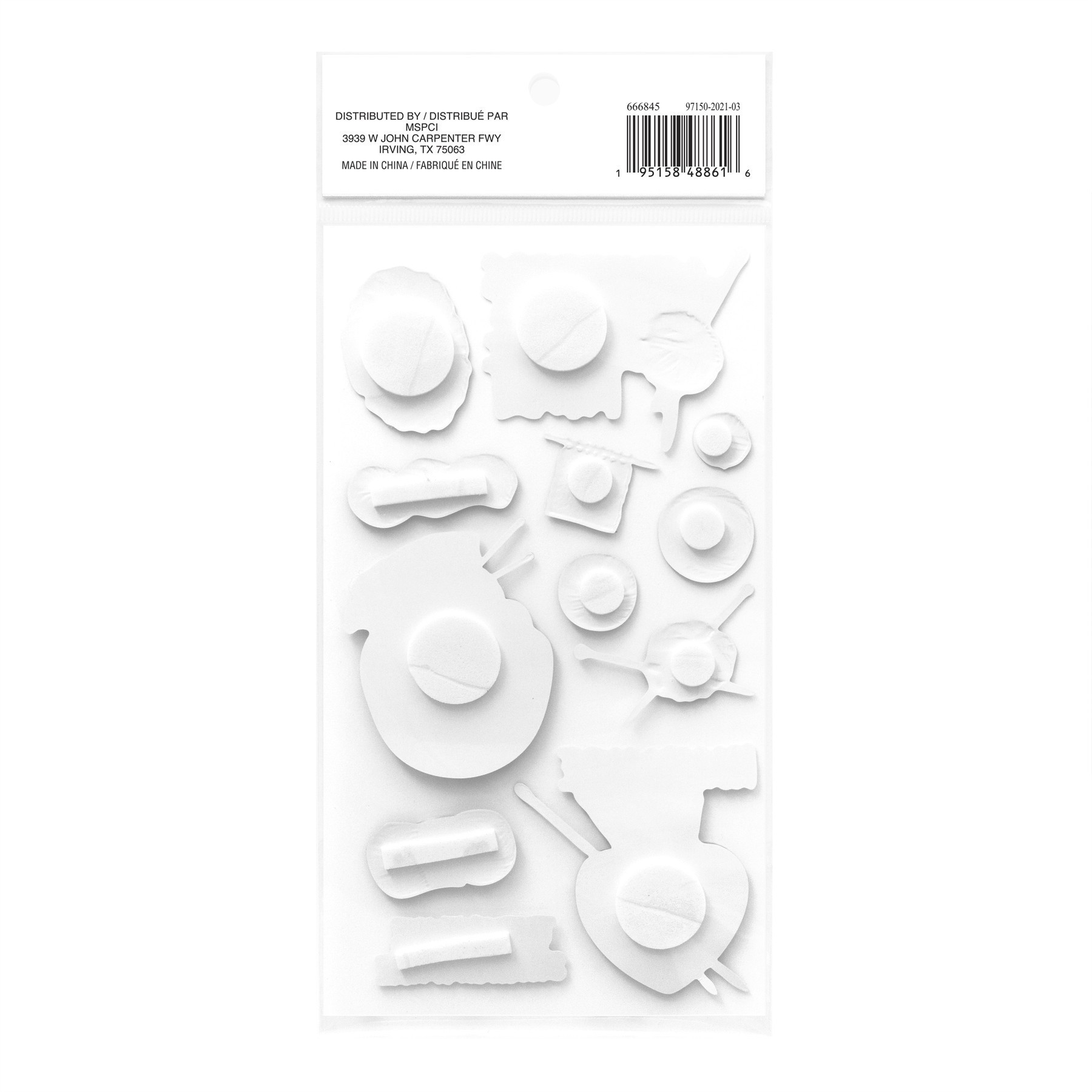 slide 5 of 5, Knitting Dimensional Stickers By Recollections, 3.875 in x 7 in