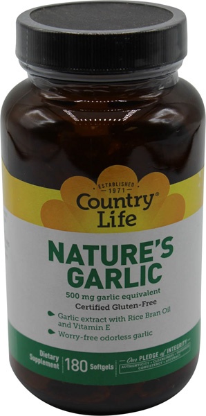 slide 1 of 1, Country Life Nature's Garlic, 180 ct