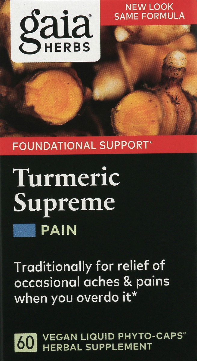 slide 3 of 13, Gaia Herbs Turmeric Supreme 60 ea, 60 ct