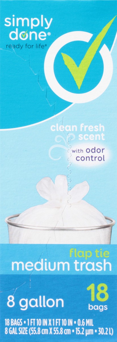 slide 4 of 9, Simply Done Medium Trash Bag 18 Ct, 18 ct