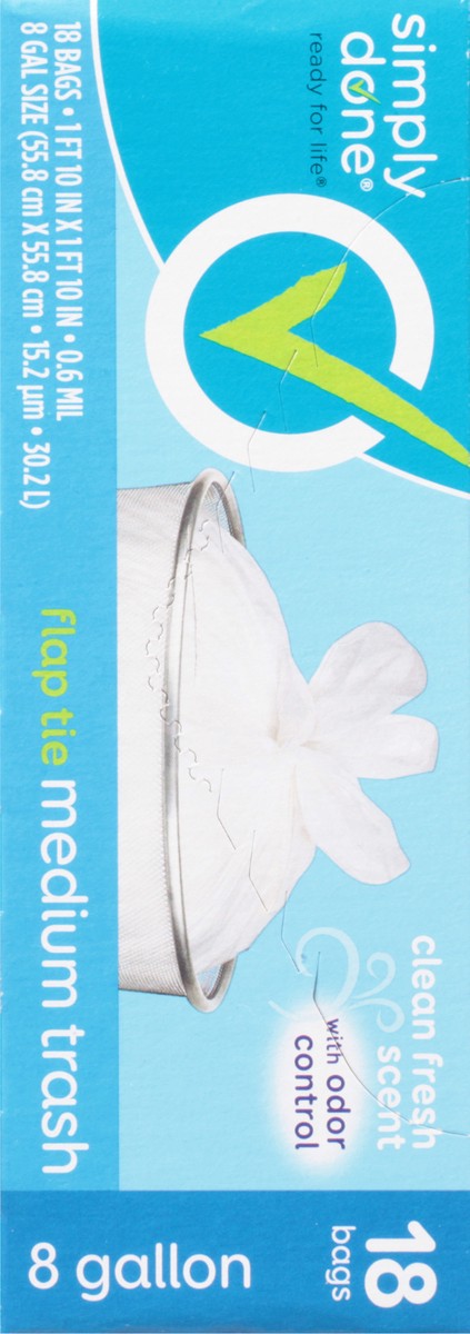 slide 3 of 9, Simply Done Medium Trash Bag 18 Ct, 18 ct