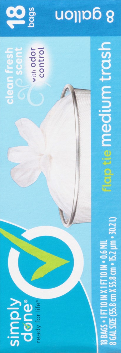 slide 7 of 9, Simply Done Medium Trash Bag 18 Ct, 18 ct