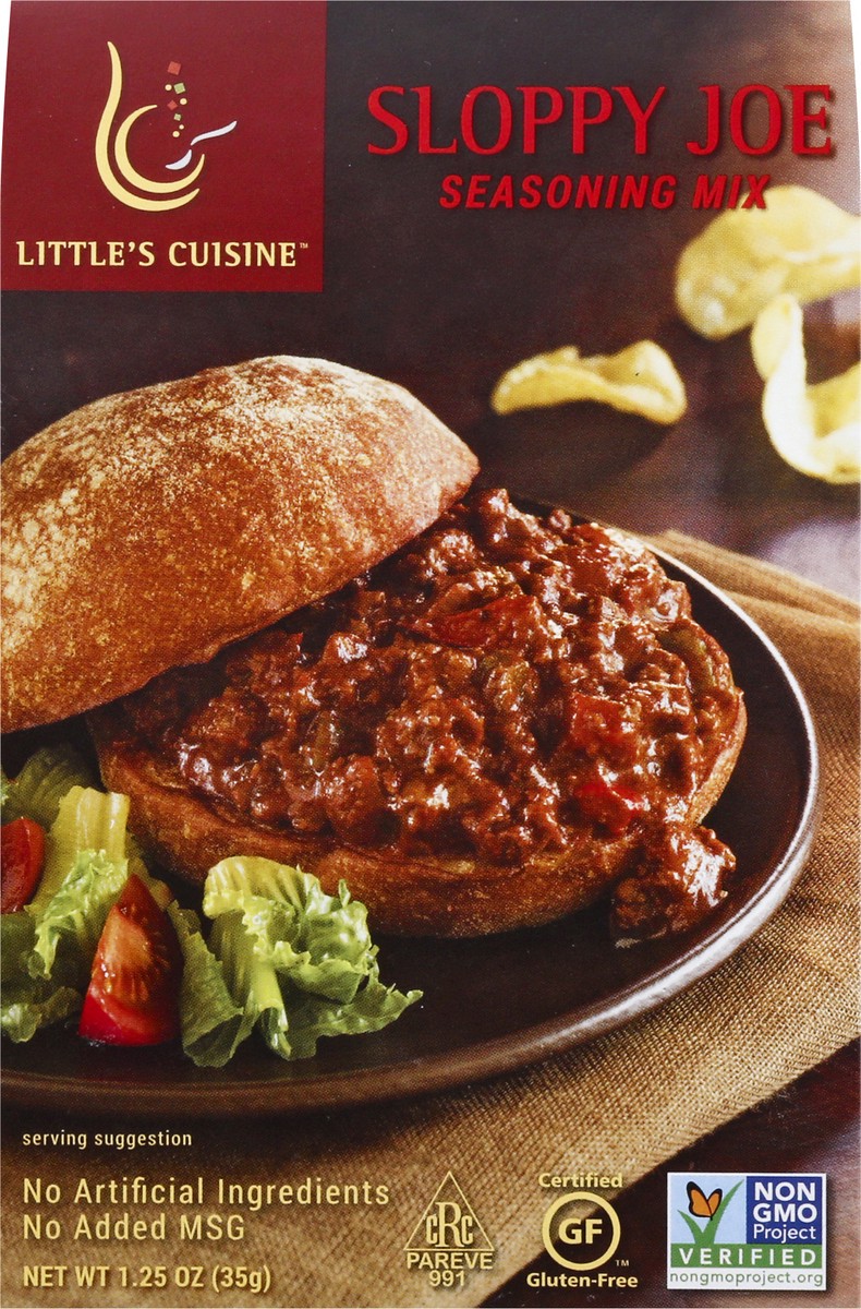 slide 2 of 13, Little's Cuisine Sloppy Joe Seasoning Mix 1.25 oz, 1.25 oz