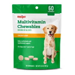 Meijer Dog Multivitamin Chewables, Chicken Flavor, 60 Chewables