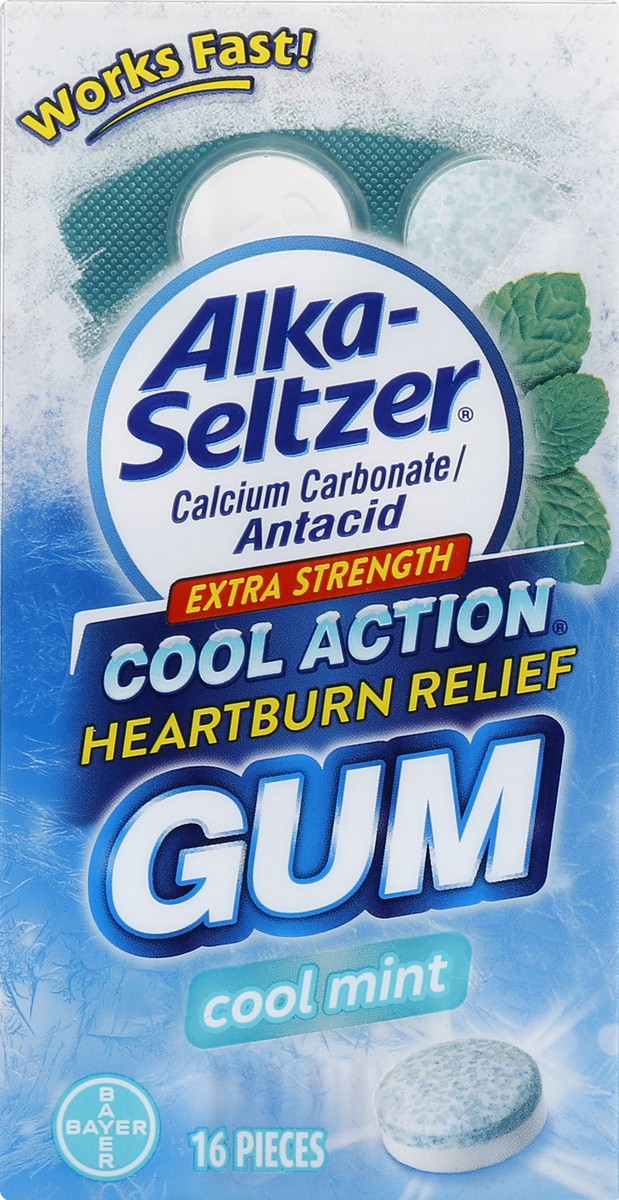 slide 6 of 12, Alka-Seltzer Heartburn Relief Gum, 16 ct