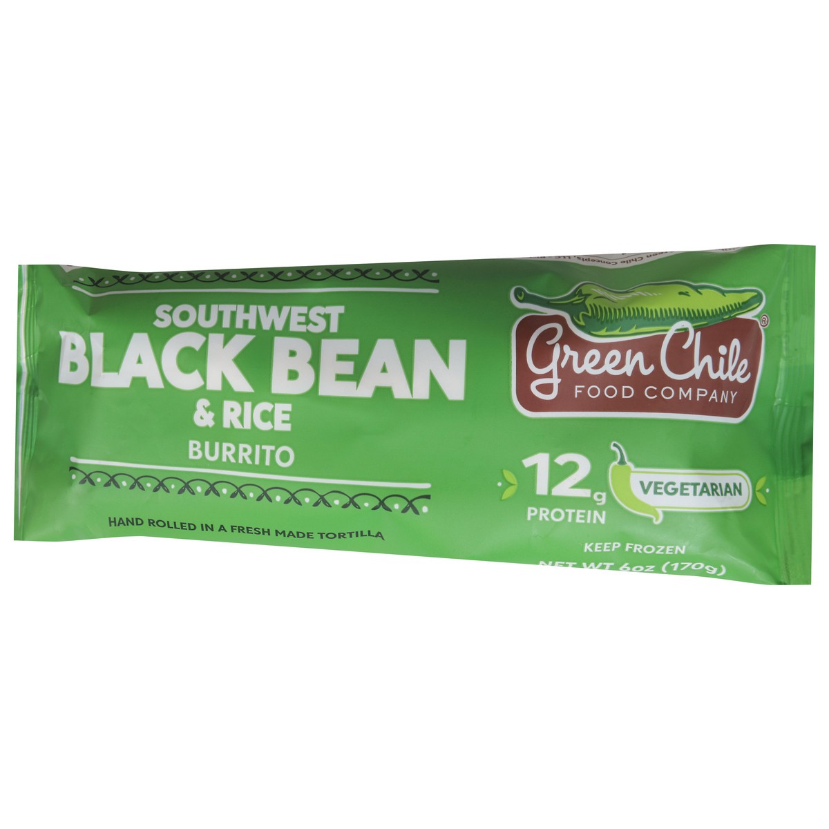 slide 9 of 13, Green Chile Burrito Blk, 6 oz