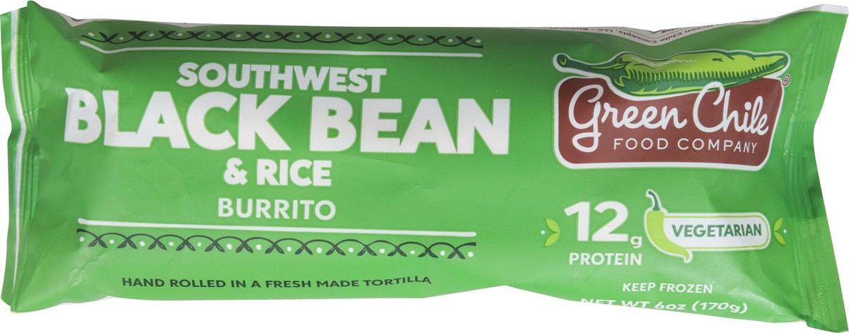 slide 12 of 13, Green Chile Burrito Blk, 6 oz