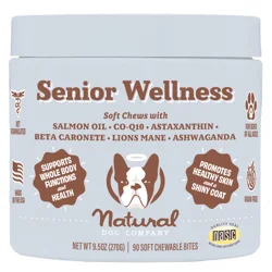 Natural Dog Senior Dog Chew,90 ct