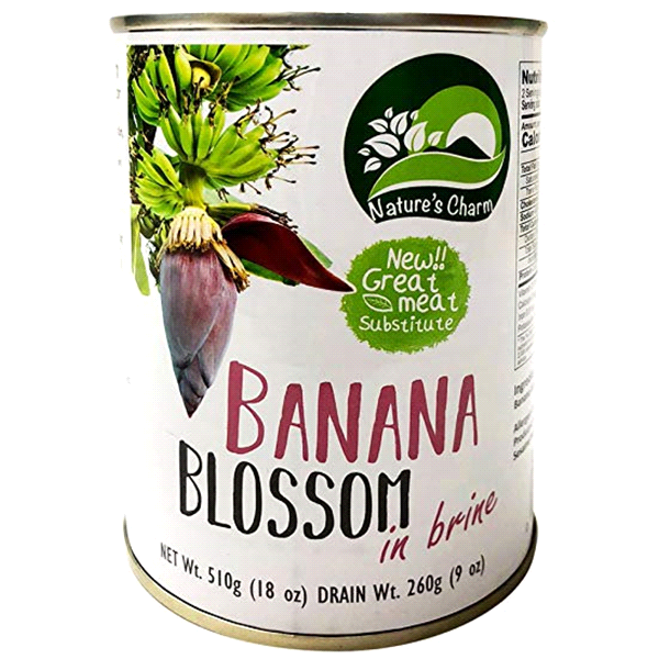 slide 1 of 1, Nature's Charm Banana Blossom in Brine, 18 oz