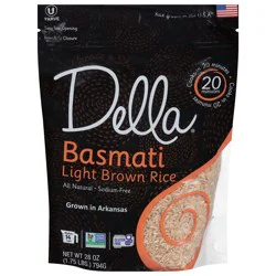 Della Light Brown Basmati Rice 28 oz