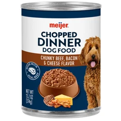 Meijer Beef Bacon Cheese Wet Dog Food 13.2oz