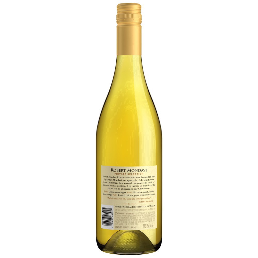 slide 2 of 37, Robert Mondavi Private Selection Chardonnay White Wine, 750 mL Bottle, 25.35 fl. oz