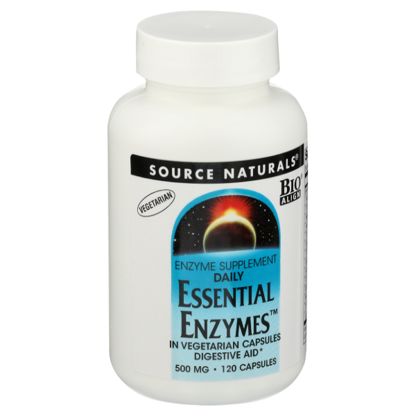 slide 1 of 1, Source Naturals Daily Essential Enzymes, 120 ct