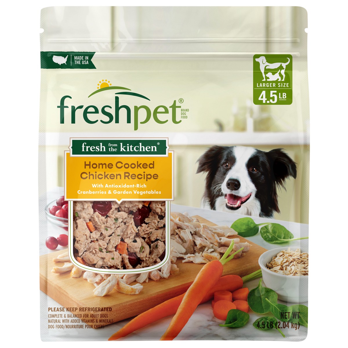 slide 1 of 6, Freshpet Chicken Wet Dog Food, 4.5 lb