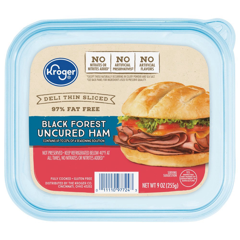 slide 2 of 2, Kroger Deli Thin Sliced Black Forest Ham, 9 oz