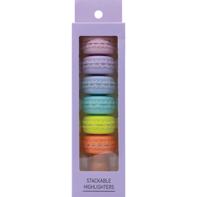 slide 1 of 1, Votum Macaron Stackable Highlighters, 6 Ct, 1 ct