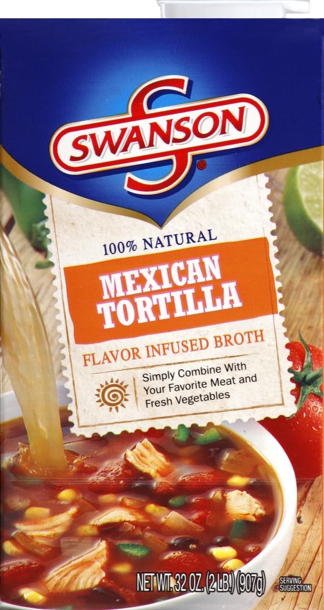 slide 4 of 4, Swanson Mexican Tortilla Flavor Infused Broth, 32 oz