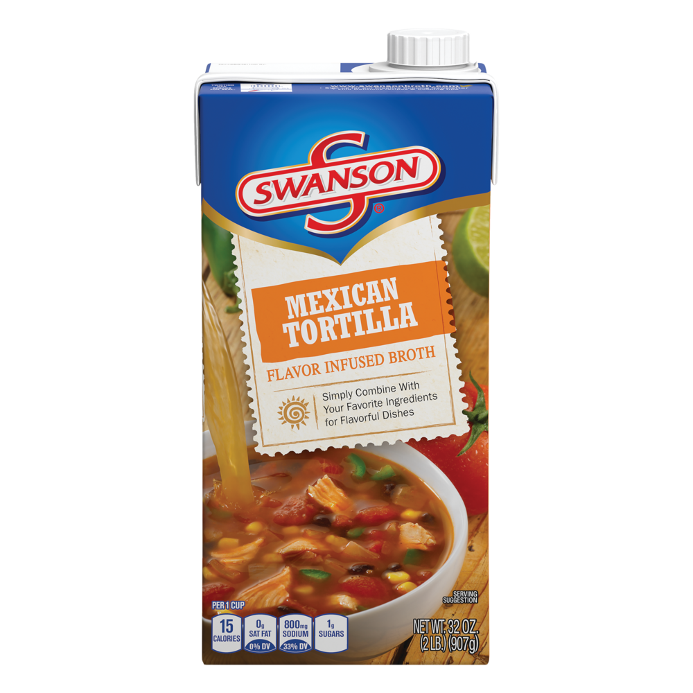 slide 1 of 1, Swanson Mexican Tortilla Flavor Infused Broth, 32 oz