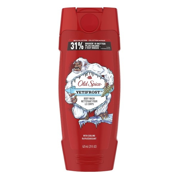 slide 1 of 5, Old Spice Yetifrost Body Wash, 21 oz