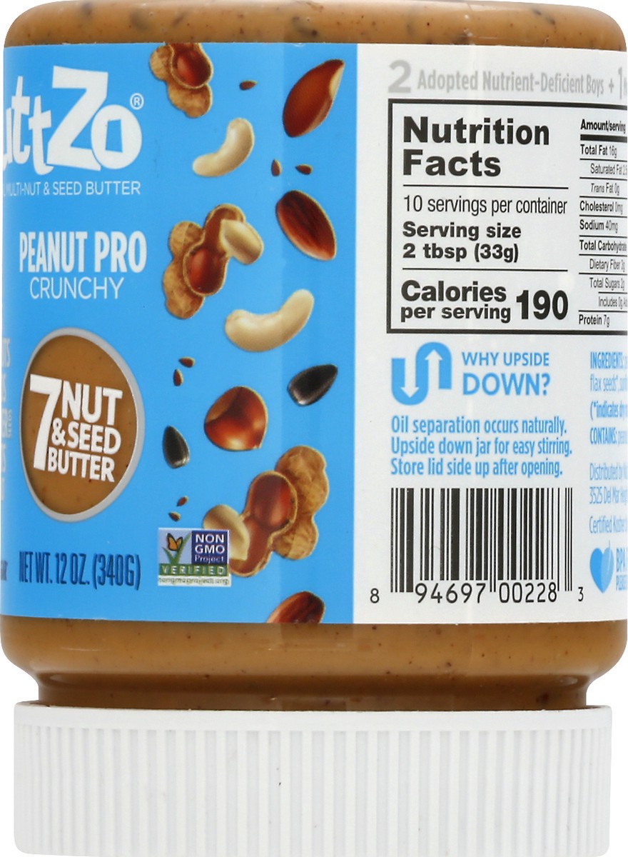 slide 3 of 13, NuttZo Crunchy Peanut Pro 7 Nut & Seed Butter 12 oz, 12 oz